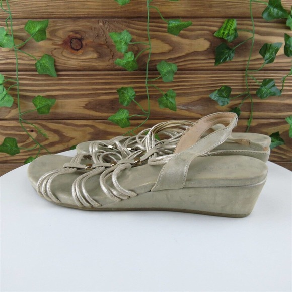 Pesaro Size 10 M Women Sandal Gladiator Taupe Synthetic Mildred - Picture 8 of 10